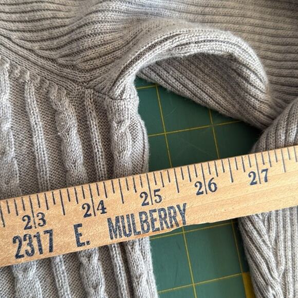 Women's Gray Pullover Sweater Sag Harbor Long Sleeves sz 3X - Picture 4 of 5